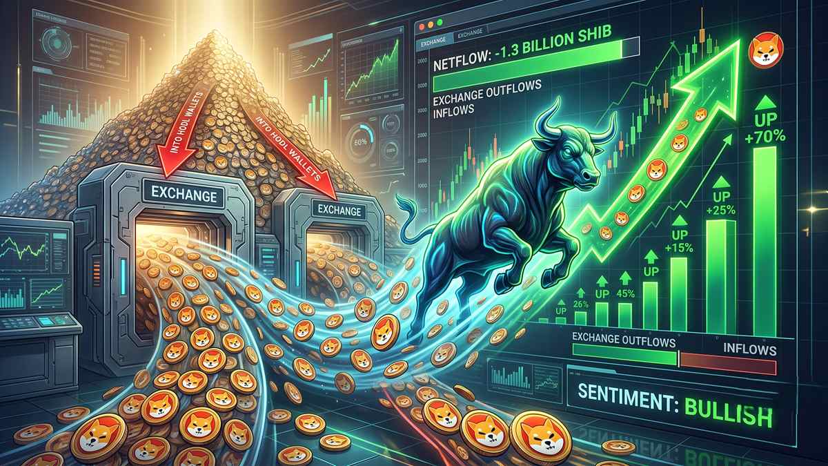 1.3 Billion SHIB Pulled From Exchanges as Demand Surges, Bullish Signal Builds