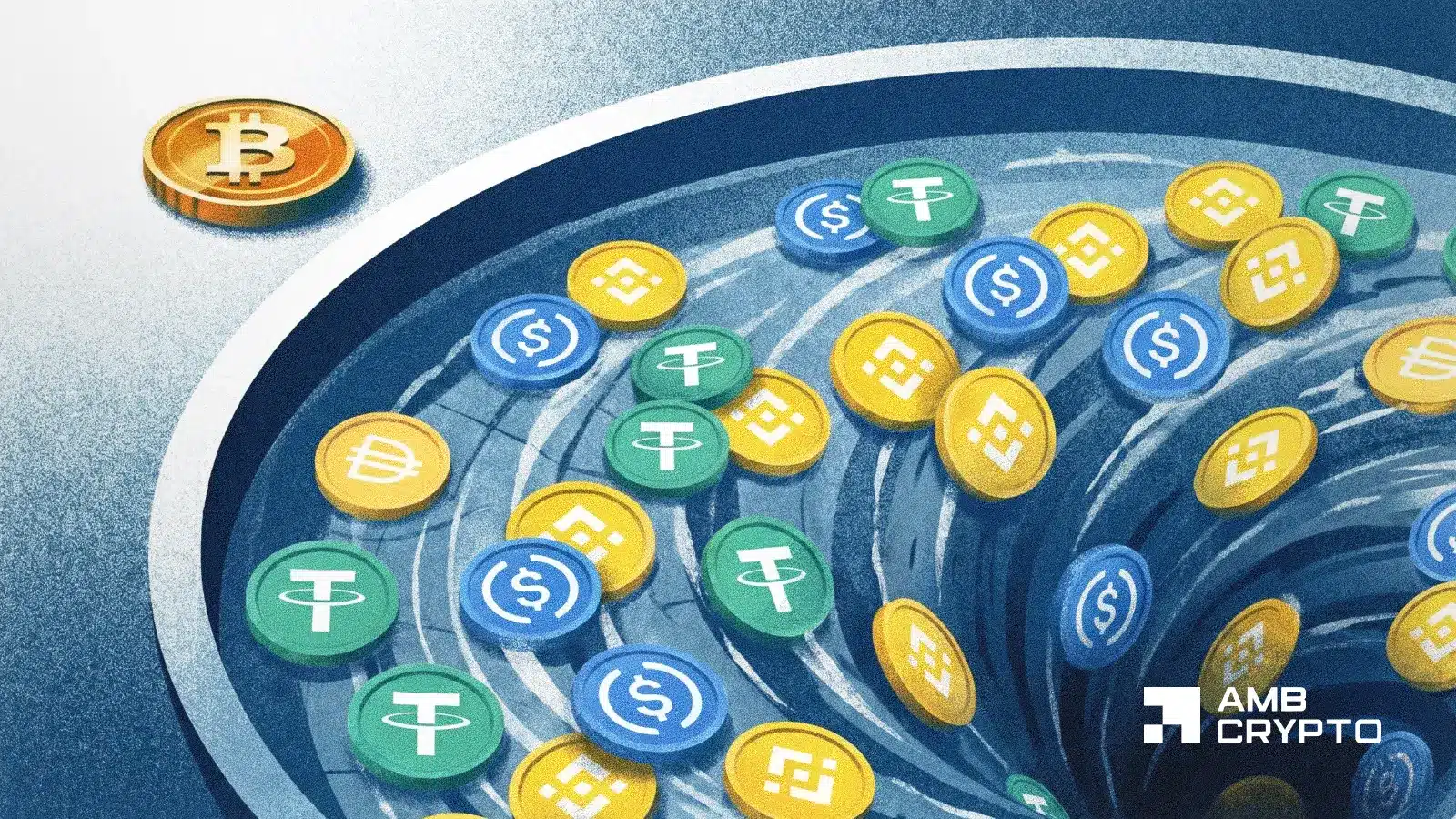 $16B stablecoin outflow vs 10,883 BTC demand: What's really happening?