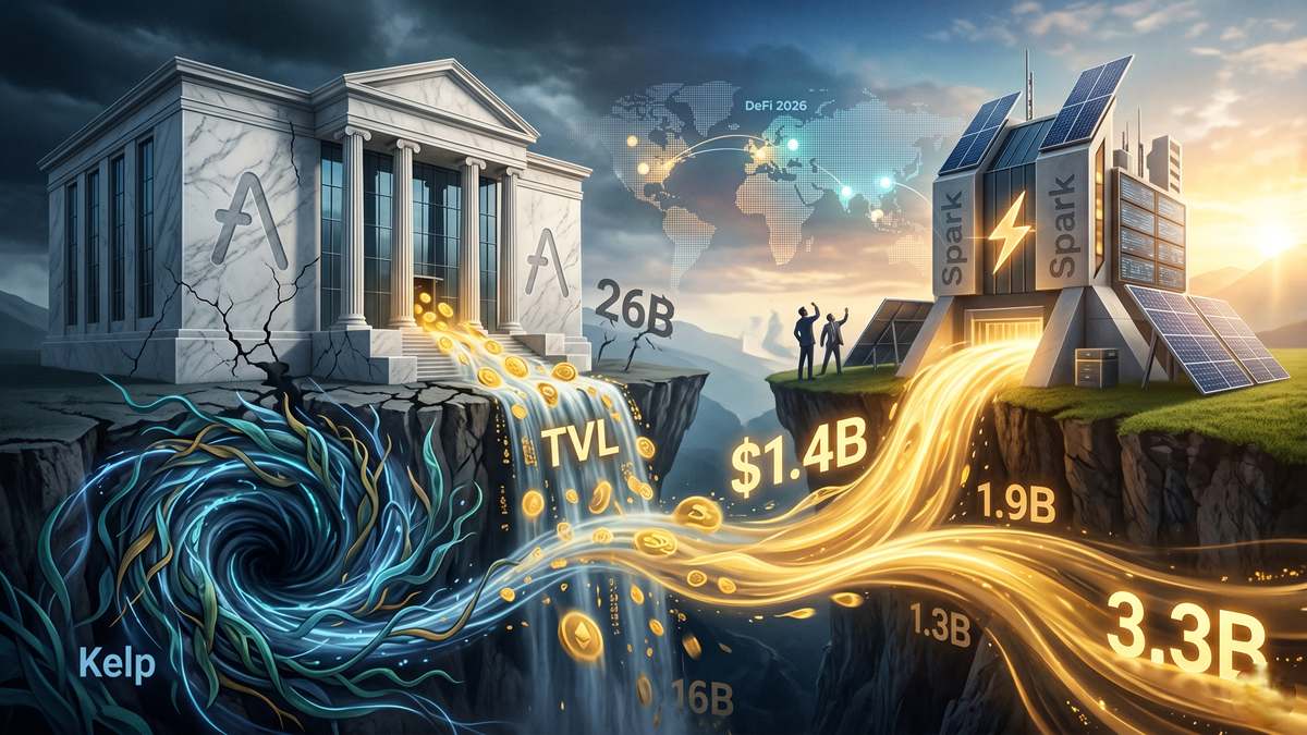$1B Flows Into SparkLend as Aave TVL Drops Post-Kelp Exploit