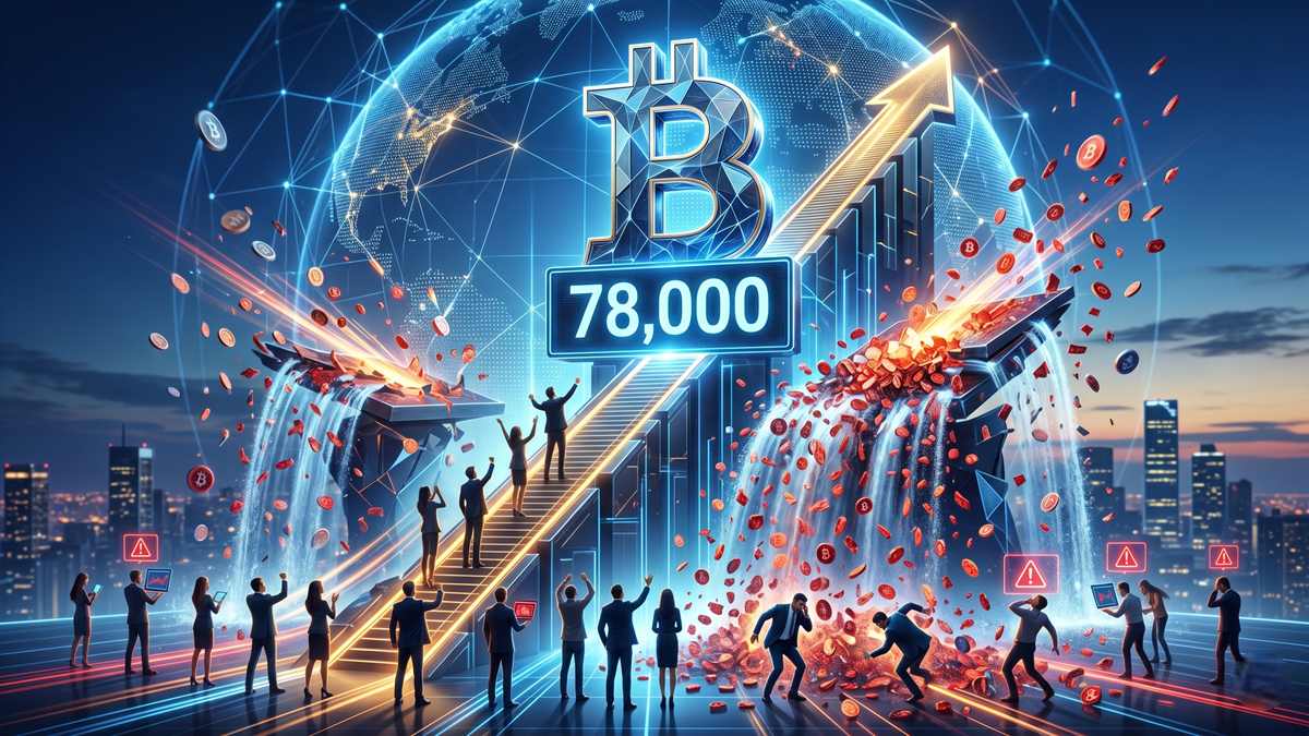 $820M in Crypto Liquidations Hit as Bitcoin Surges to $78K
