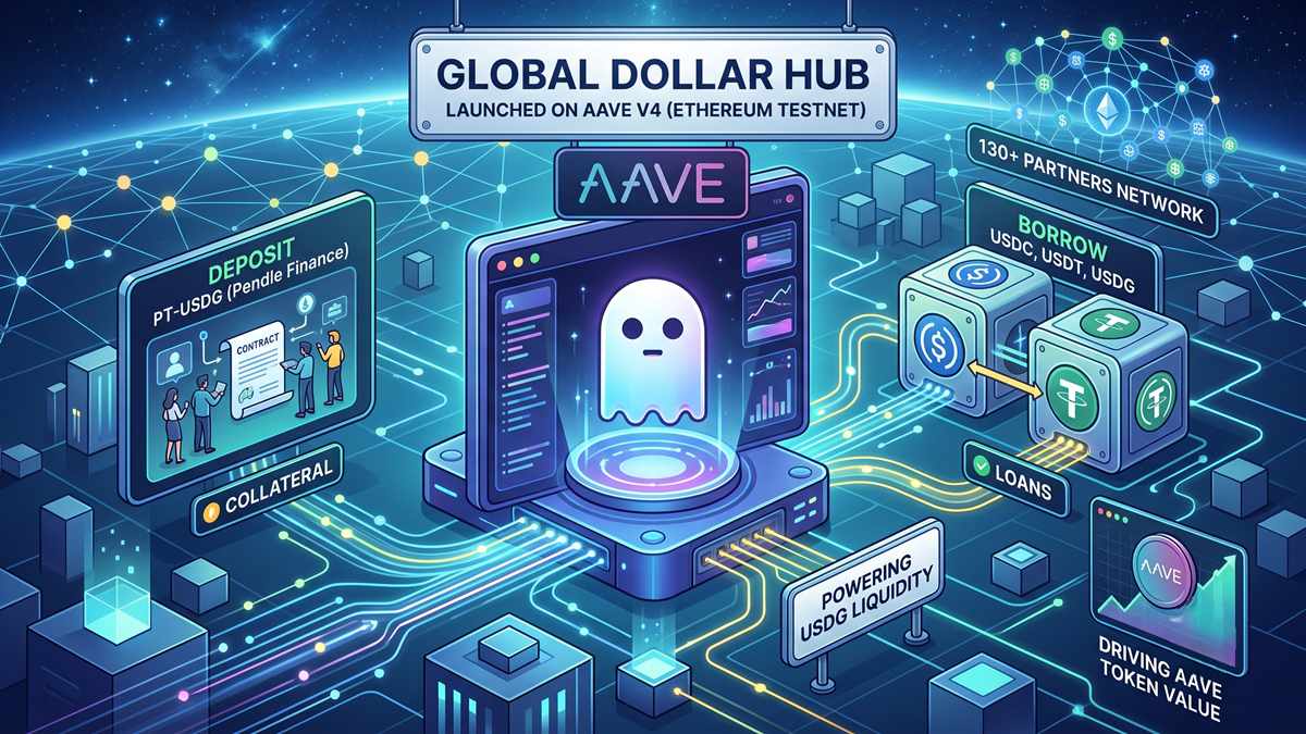 Aave Introduces New V4 Liquidity Hub Focused on USDG and Stablecoin Markets