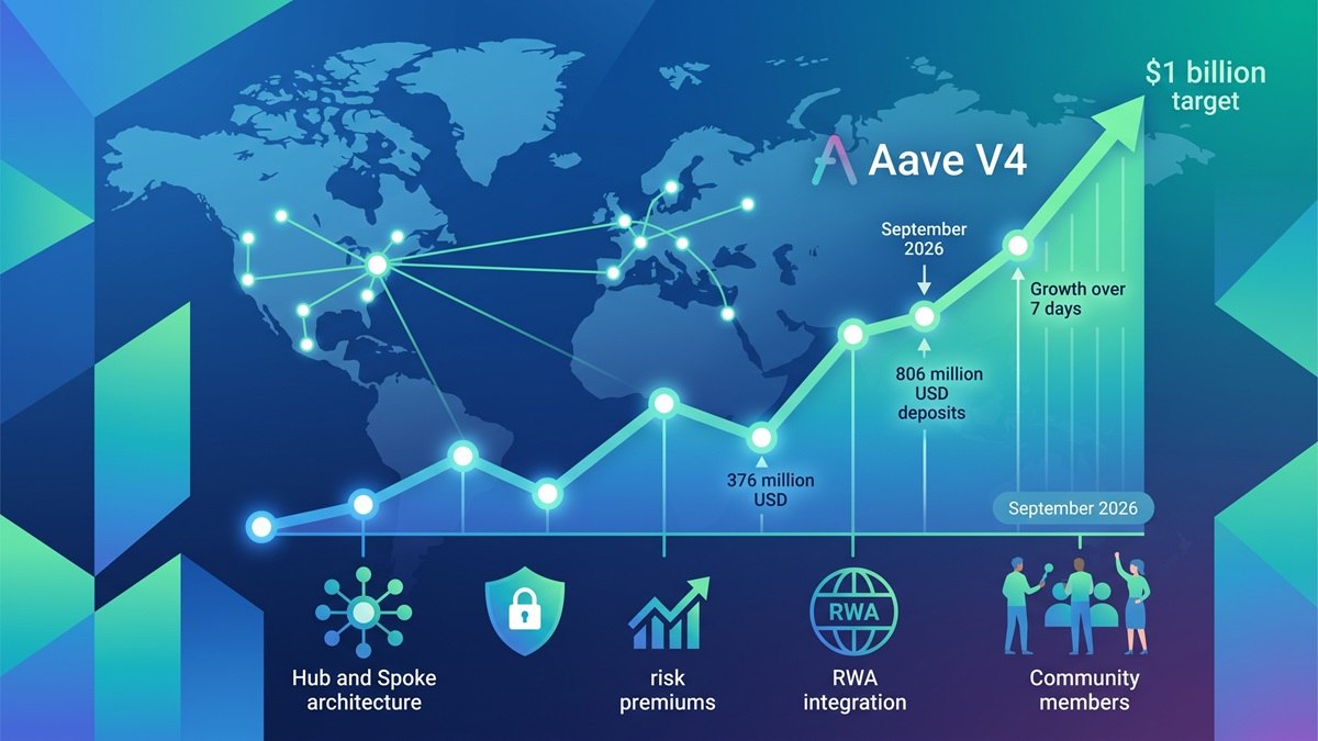 Aave V4 Approaches $1B Deposit Milestone With New DeFi Architecture