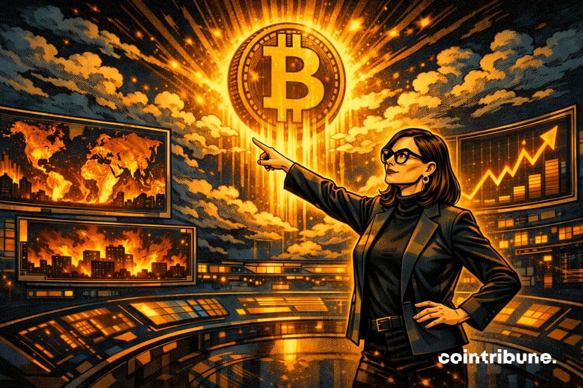 According to Cathie Wood, global instability fuels bitcoin
