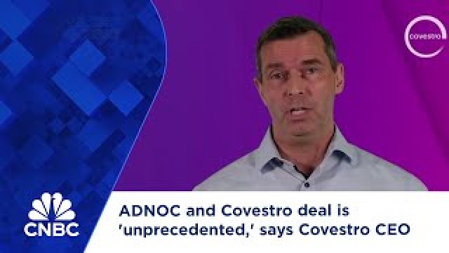 Foto von ADNOC and Covestro deal is 'unprecedented,' says Covestro CEO