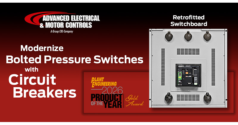AEAMC Bolted Pressure Switch Retrofit Wins Plant Engineering Product of the Year Award