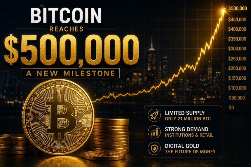 Analyst Says Roadmap For Bitcoin To Reach $500,000 Is Complete, Here's Why
