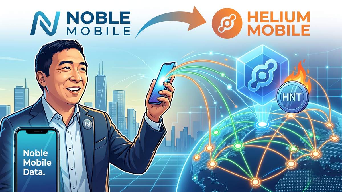 Andrew Yang's Noble Mobile Acquires Helium Mobile—What's Next for HNT?