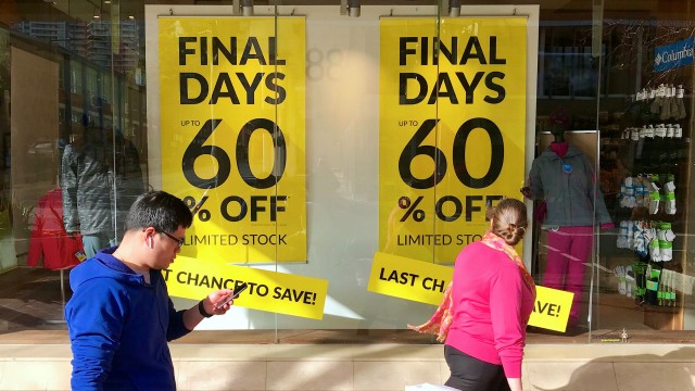 Australia retail sales grow at a snail's pace in April