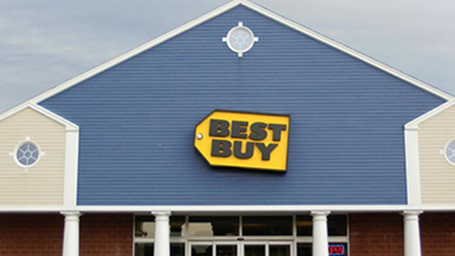 Best Buy's stock slips after revenue and same-store sales fall more than forecast, while profit beat expectations