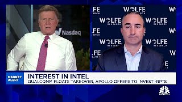 Biggest impediment to any acquisition for Intel is regulatory approval, says Wolfe's Chris Caso