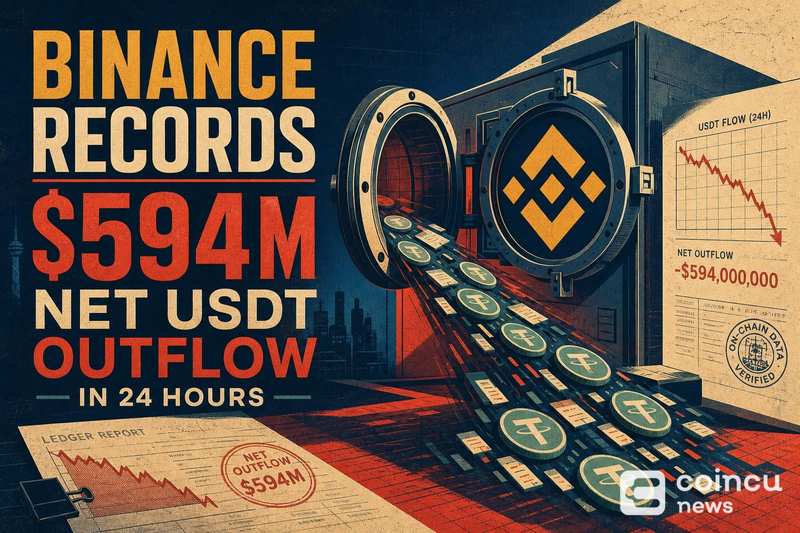 Binance Records $594M Net USDT Outflow in 24 Hours