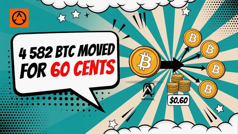Bitcoin Address Moves 4,582 BTC in One Transaction for $0.60
