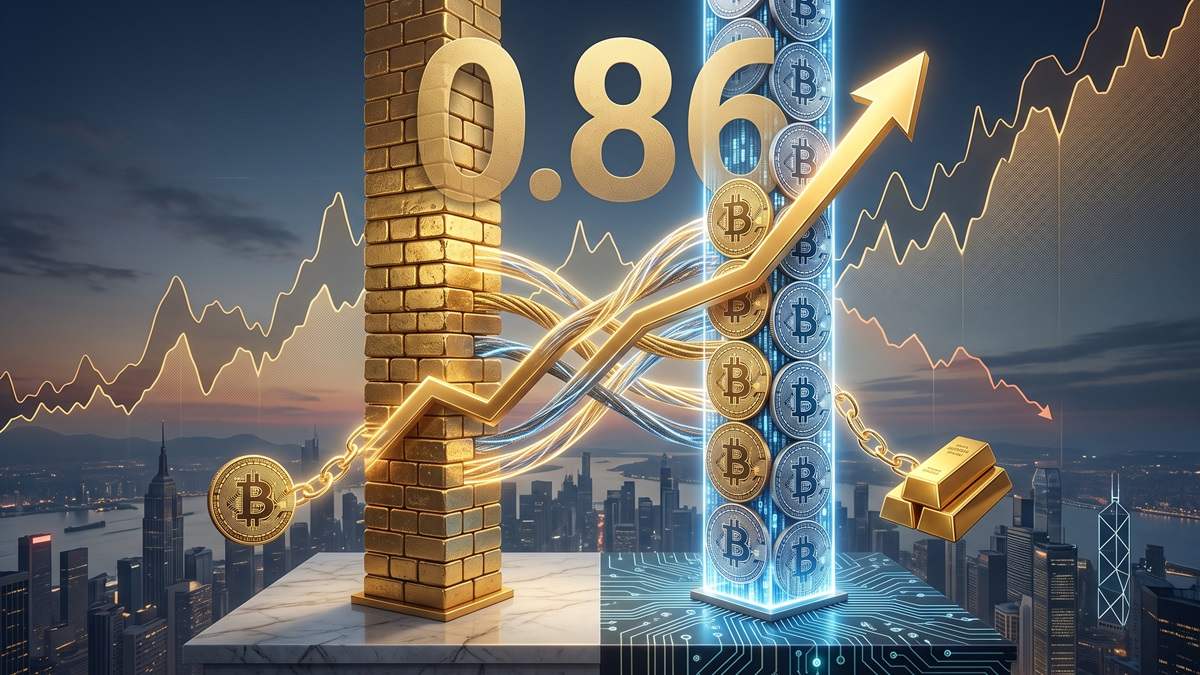 Bitcoin and gold show Critical alignment with correlation hitting six‑year highs