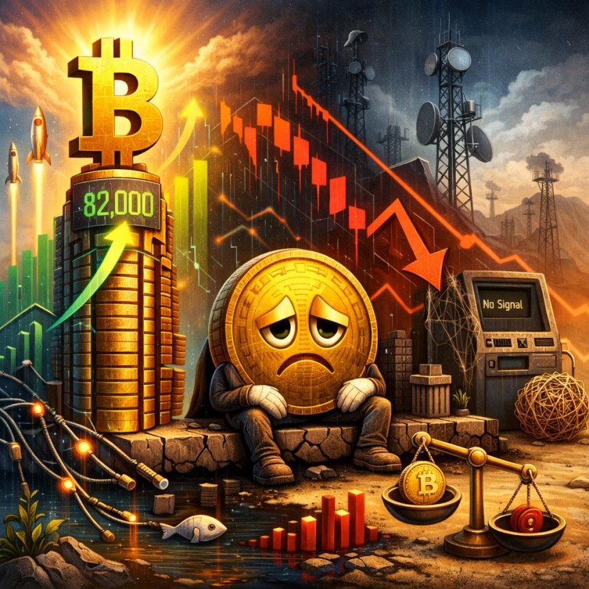 Bitcoin At $82K, But Metrics Don't Smile: Network Activity Down, Spot Demand Negative—What's Next?