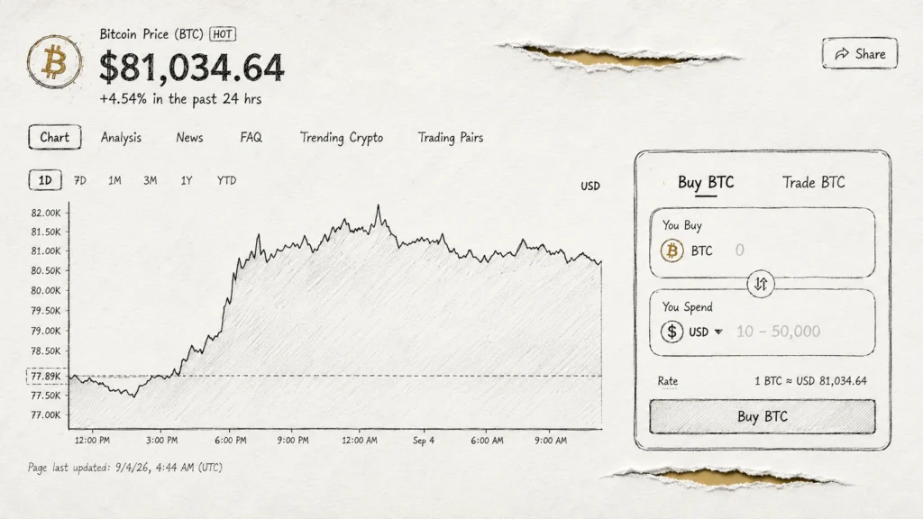 Bitcoin Back Above $80,000 as Traders Cut September Fed Hike Odds to a Coin Flip