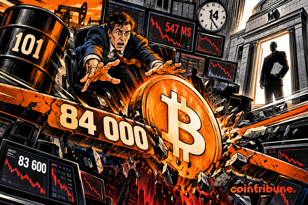 Bitcoin Below $84K: $547M Liquidated in 24H