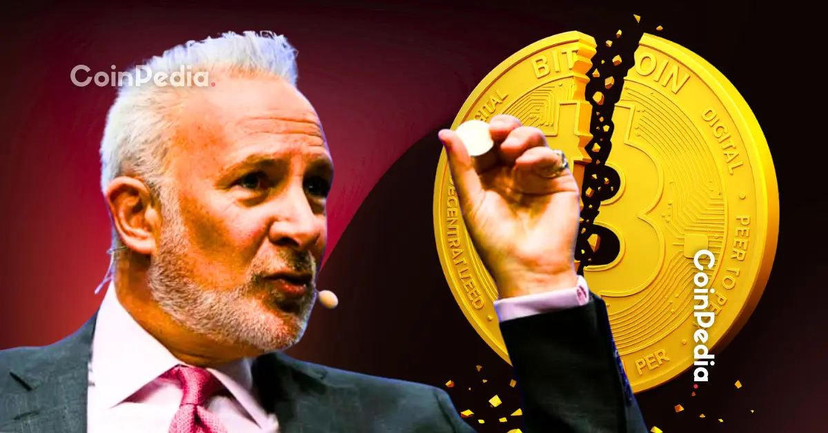 Article image for Bitcoin Down 50% From $126K Peter Schiff Warns of $40K Crash