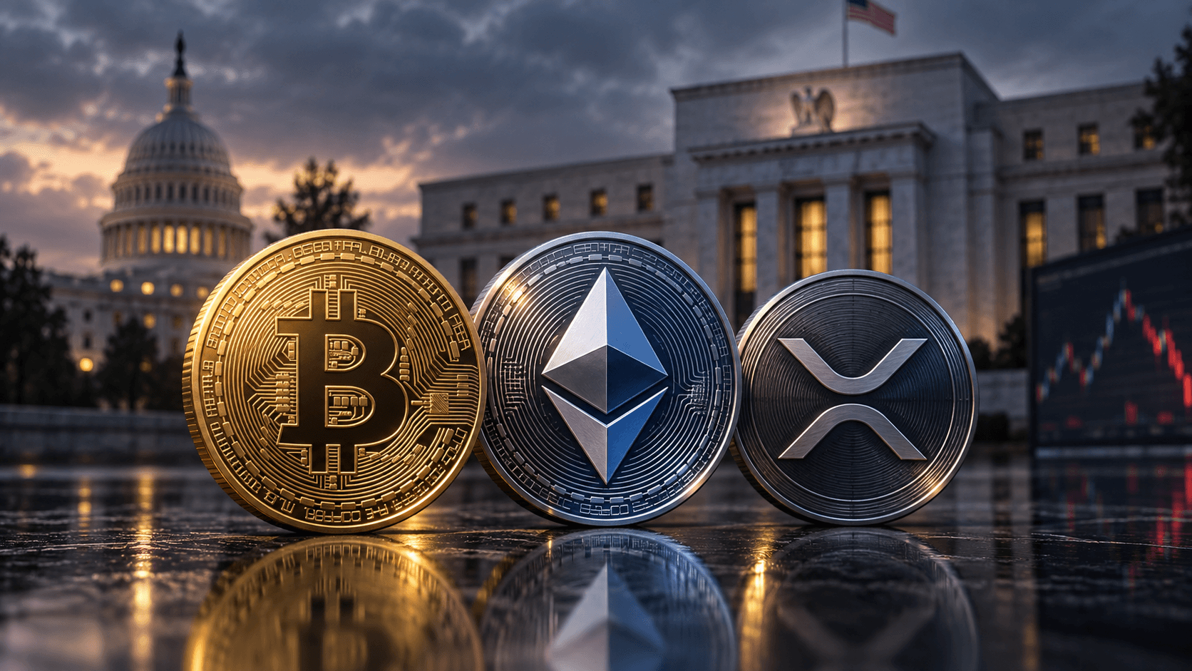 Bitcoin, ETH, XRP Enter Sept. 16 Fed Vote With Treasury Yields Near 5%