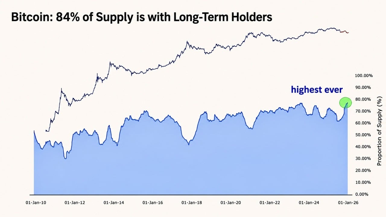 Bitcoin Long-Term Holder Supply Hits a Fresh All-Time High: Here's What the Data Shows