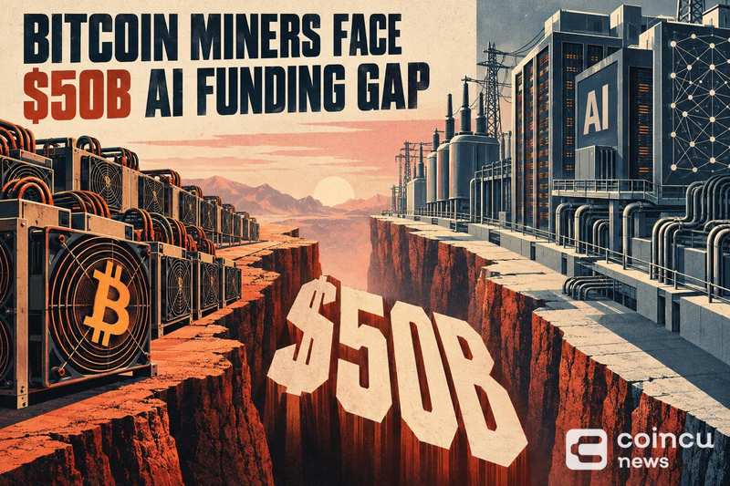 Bitcoin Miners Face $50B AI Infrastructure Funding Gap