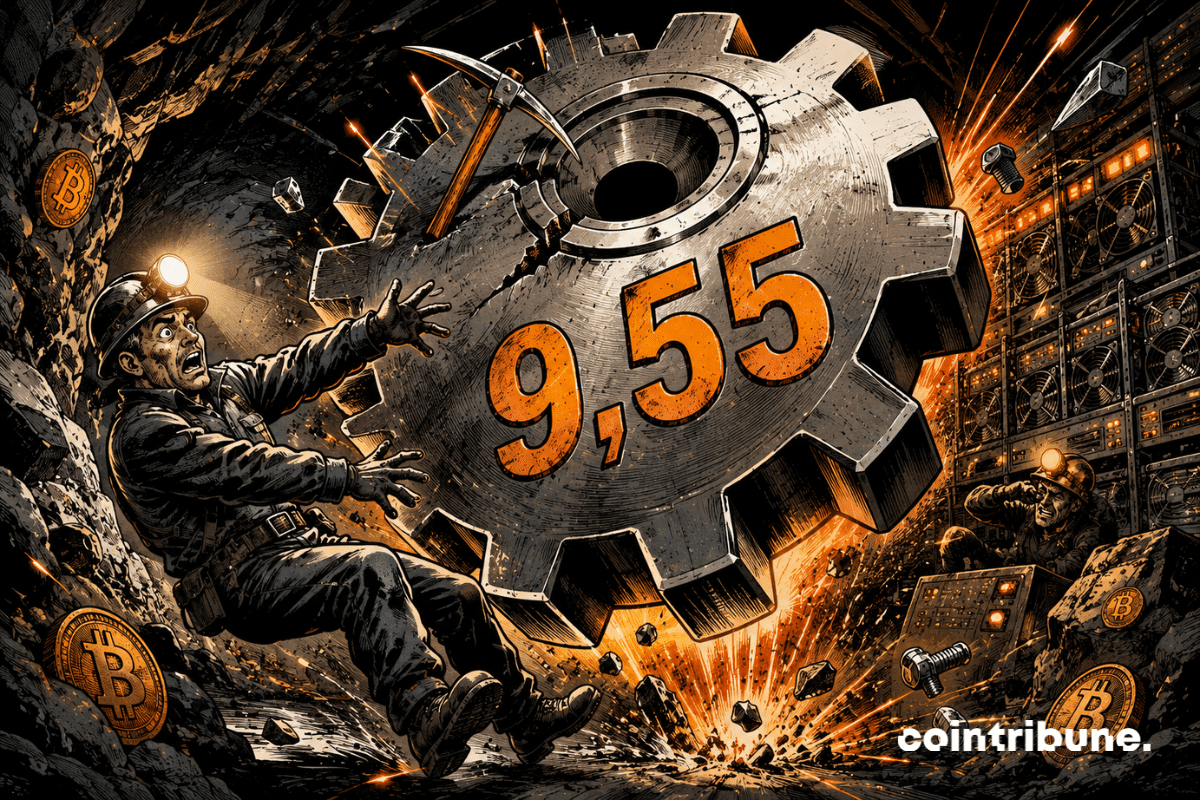 Bitcoin mining difficulty drops by 10.09%, its second largest decline of the year