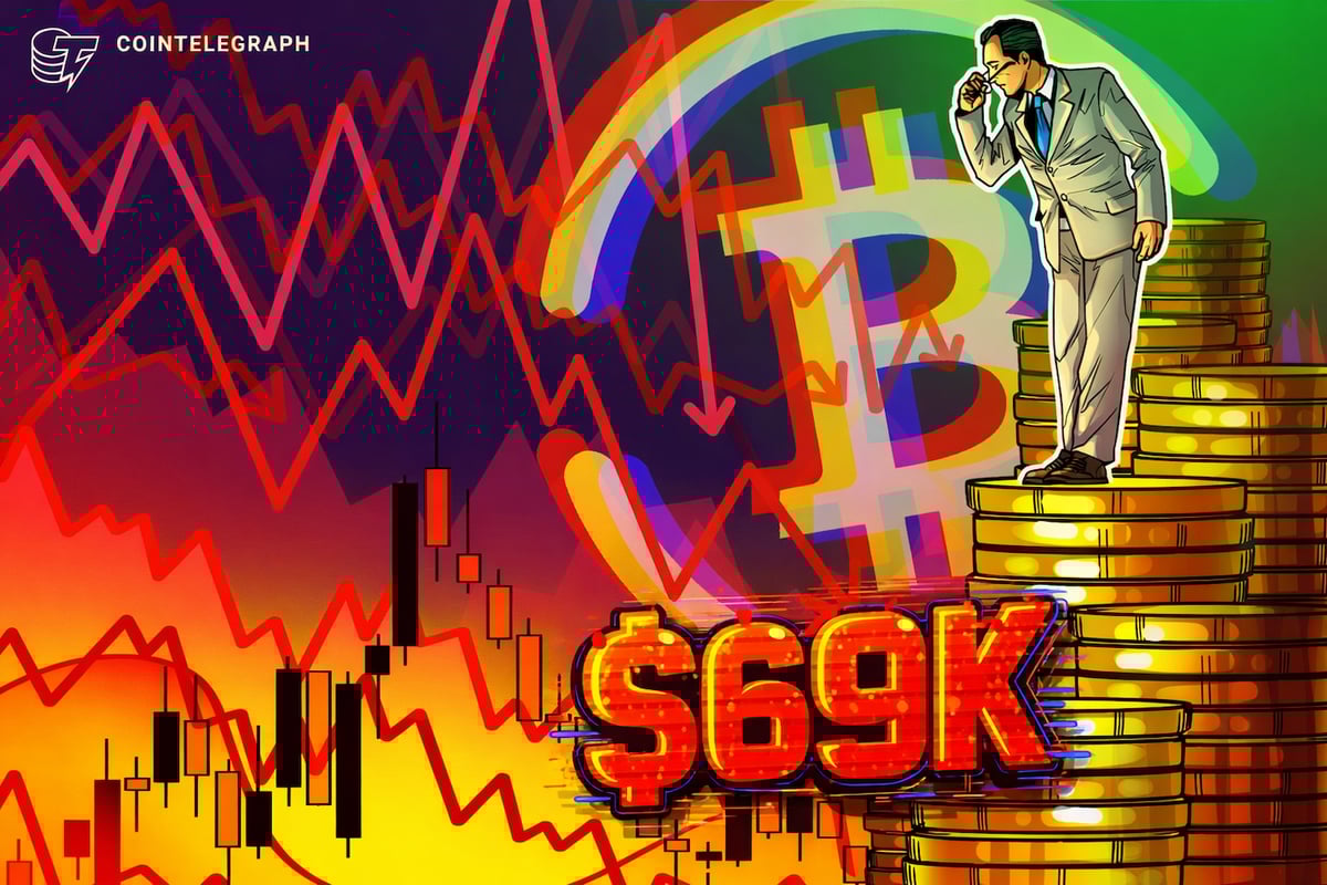 Bitcoin price erases 15 months of bull market gains with $69K comedown