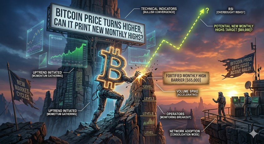 Bitcoin Price Turns Higher, Can It Print New Monthly Highs?