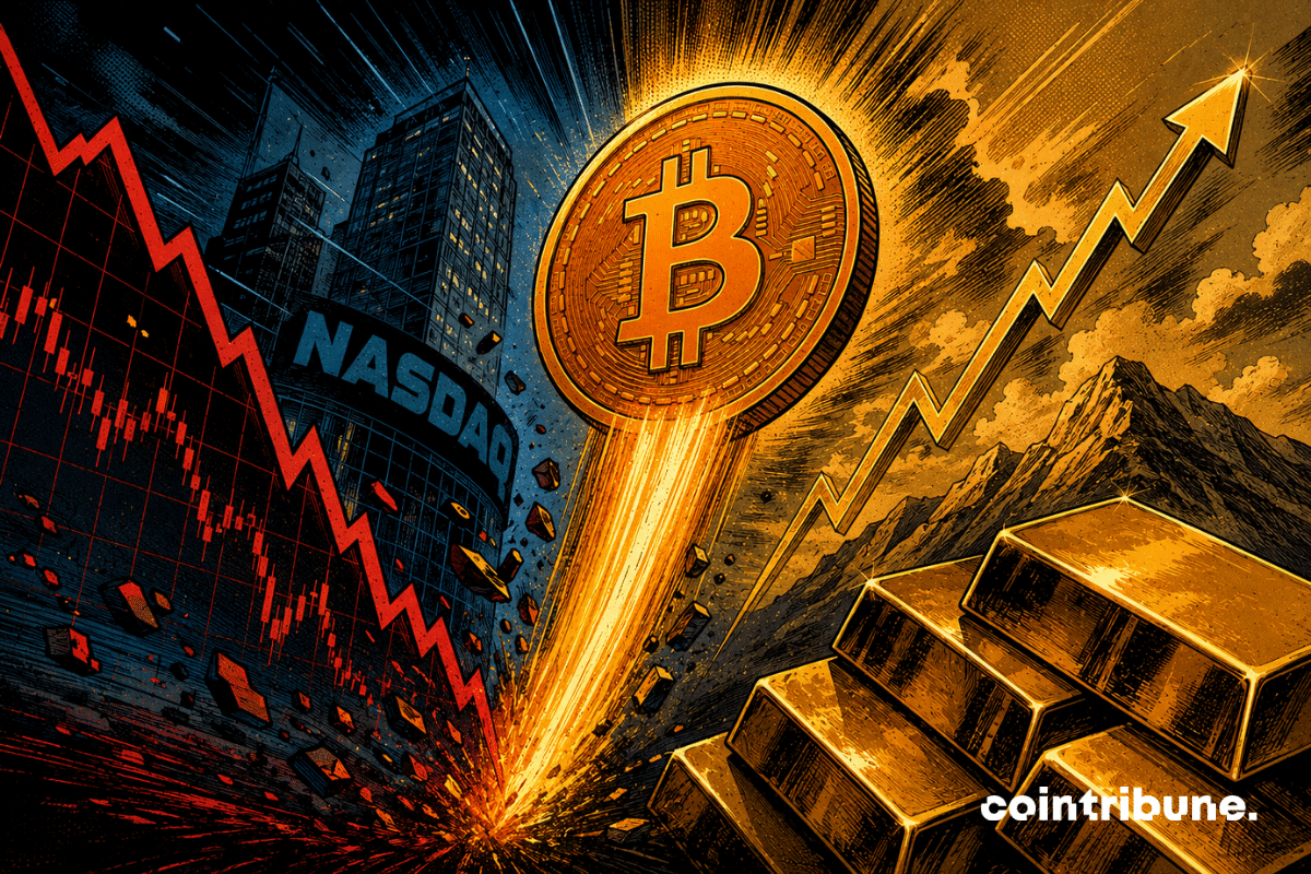 Bitcoin Pulls Away from Tech Stocks and Slides Closer to Gold