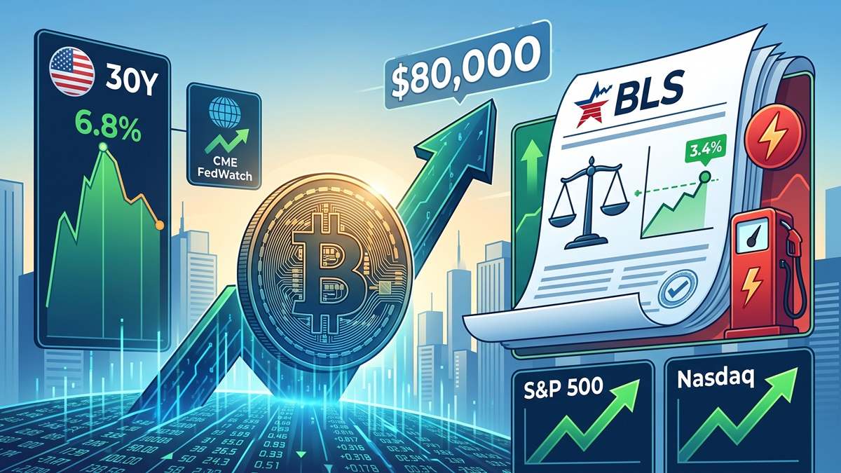 Bitcoin Rebounds Toward $80K as US CPI Data Meets Expectations