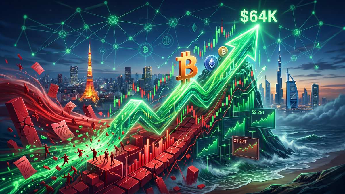 Bitcoin Reclaims $64K as $282M Liquidations Fuel Sharp Market Rebound
