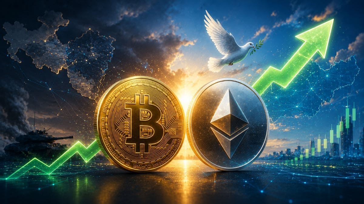 Bitcoin Reclaims $65K and ETH Touches a 2-Month Peak Near $2K After Iran-U.S. Pause Lifts Risk Appetite