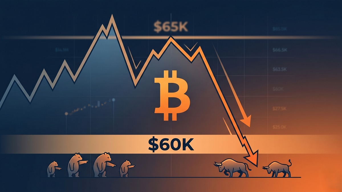 Bitcoin Slides After Sweeping $65K Liquidity, With Bears Targeting a Return to $60K