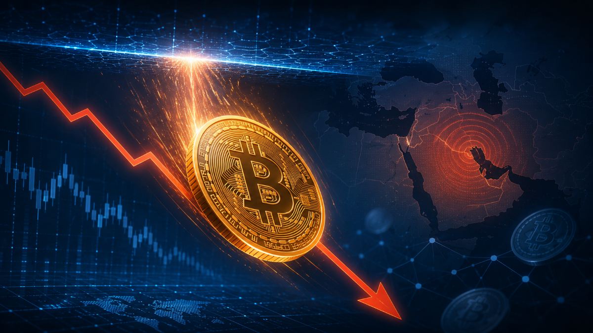Bitcoin Slides to $61K After $64K Rejection, Middle East Tension Weighs on Sentiment