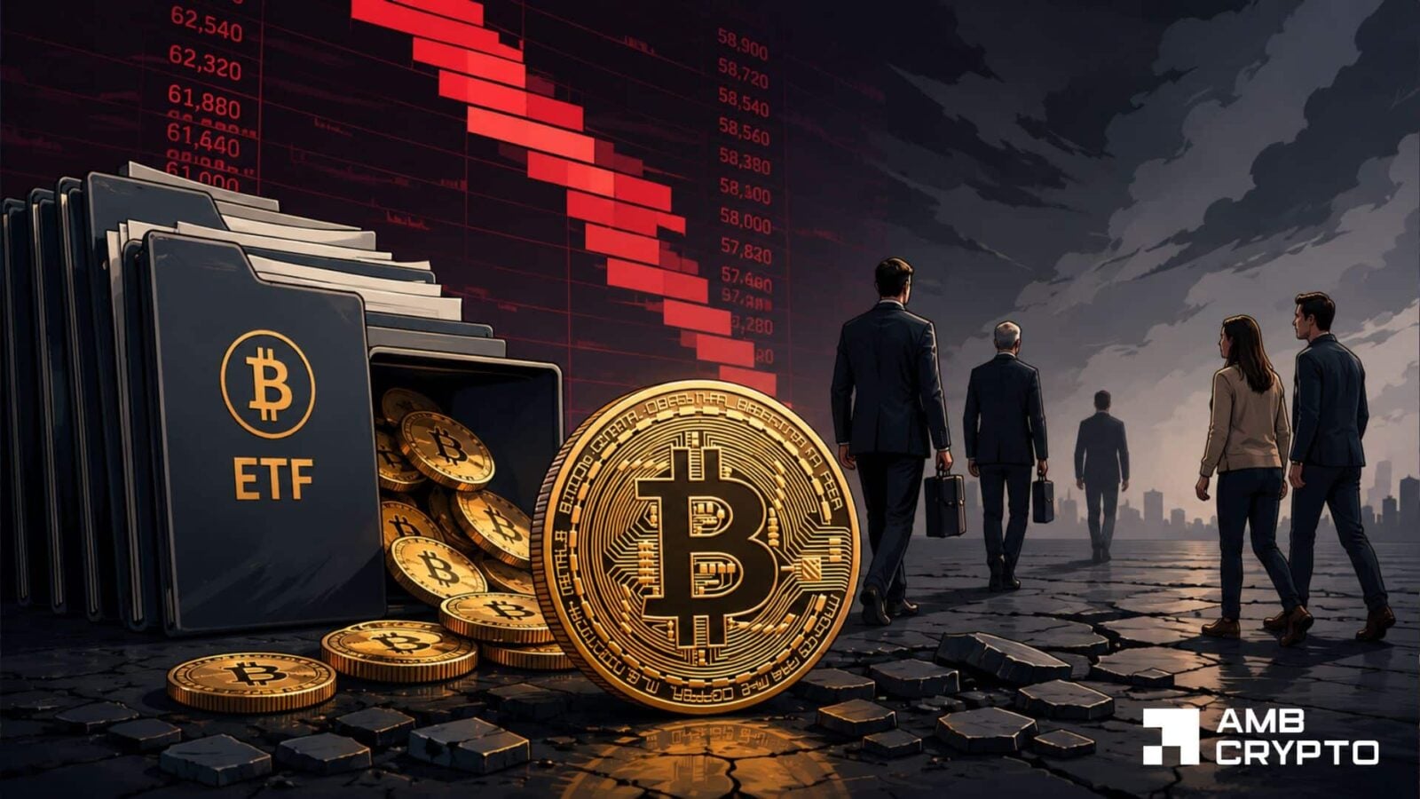 Bitcoin slips below $58K: Aggressive selling collides with weakening ETF demand