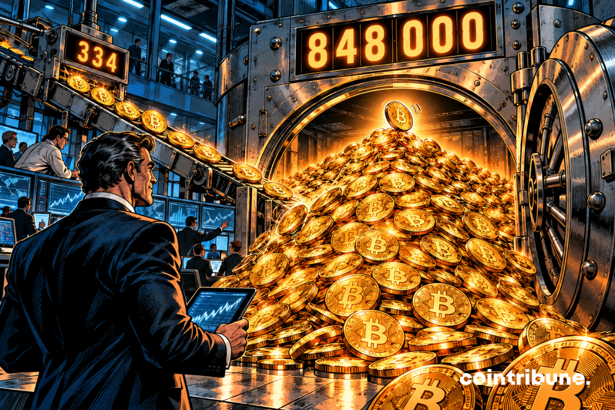 Bitcoin : Strategy buys 334 more BTC and raises its reserve to 848,000