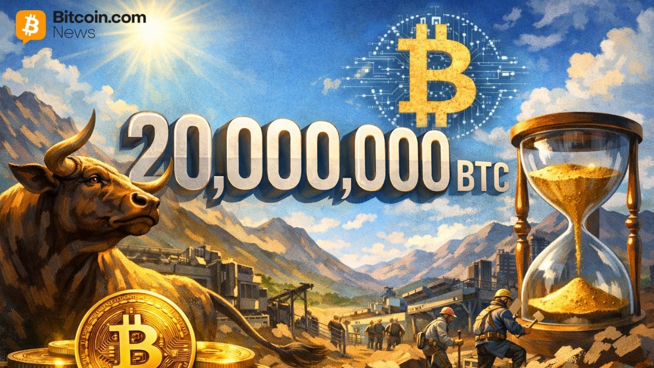 Bitcoin Supply Hits 20 Million BTC After 6,267 Days, Final Coins Stretch Across 114 Years