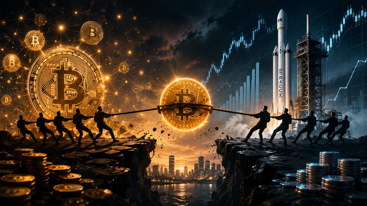 Bitcoin vs. SpaceX: The Liquidity Battle That Could Reshape Crypto Markets