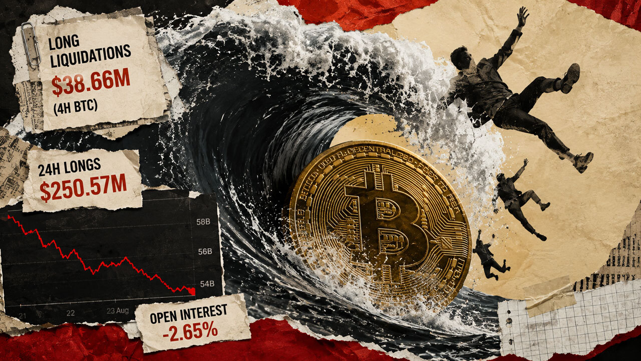 Bitcoin weekend dip wiped out $250M in leveraged long traders while open interest weakens