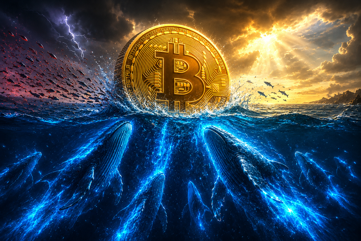 Bitcoin Whales Most Active In Six Weeks As BTC Drops Under $67,000
