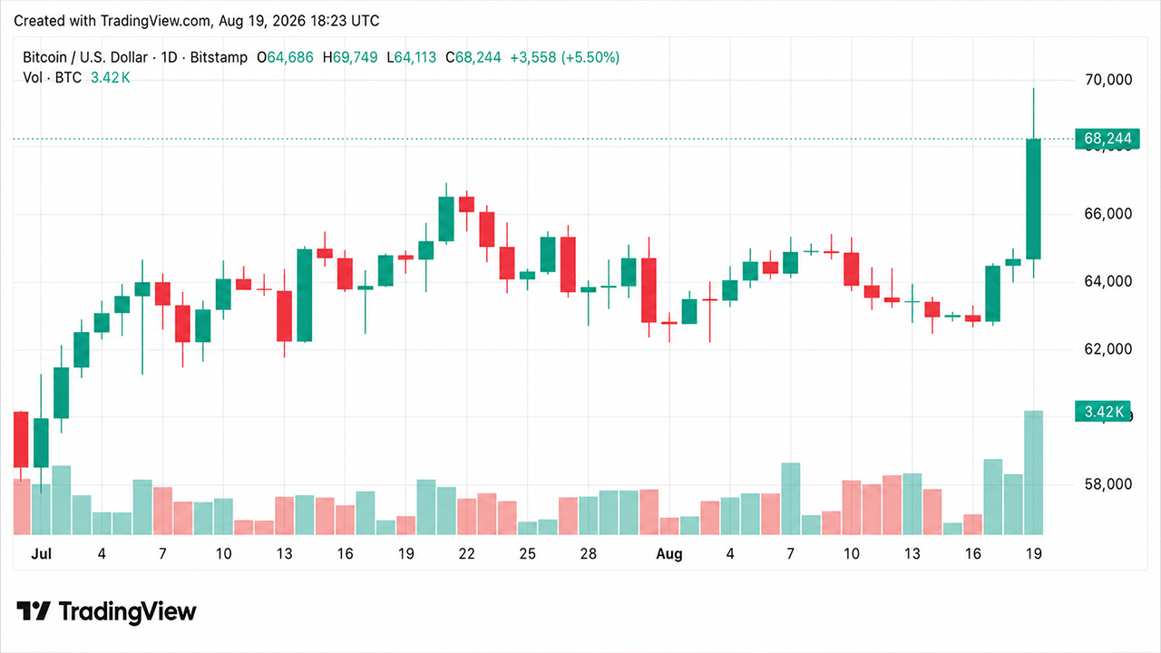 Bitcoin's $70K Rip Vaporizes $1.9B as Shorts Get Steamrolled