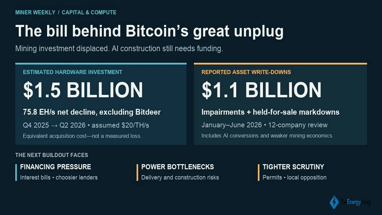 Bitcoin's Great Unplug: $1.5 Billion in Hardware Behind the AI Pivot