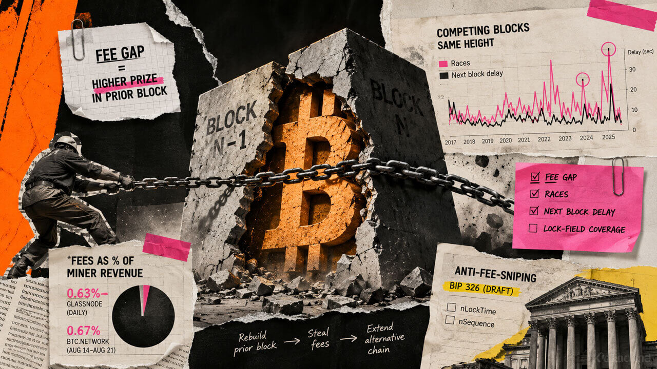 Bitcoin's security risk starts when one block gets far more fees than the next