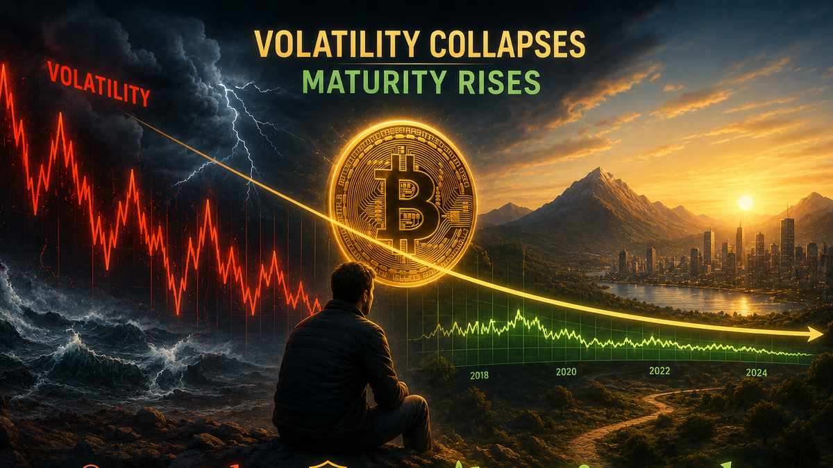 Bitcoin's Volatility Collapses: Trace Mayer Explains Why It Signals Maturity
