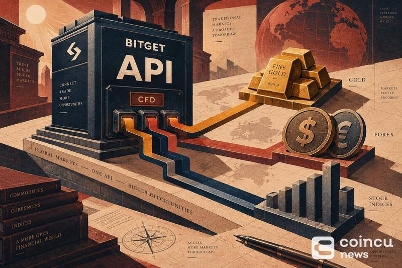 Bitget API Adds CFD Trading for Gold, Forex and Stock Indices