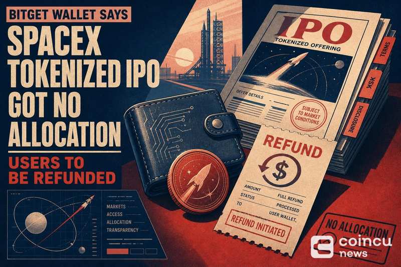 Bitget Wallet Says SpaceX Tokenized IPO Got No Allocation, Users to Be Refunded