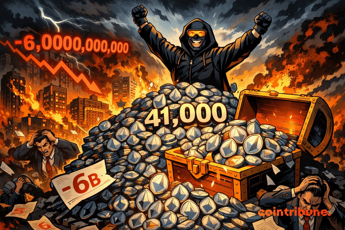 BitMine adds 41,000 ETH to its balance sheet, while its unrealized losses amount to $6B