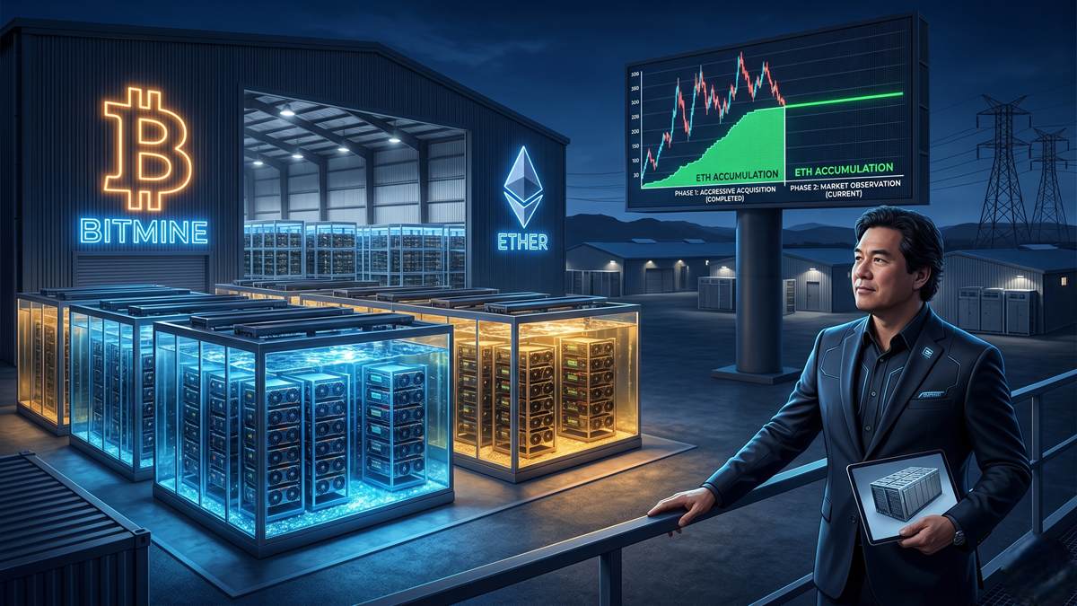 BitMine Immersion Slows ETH Buying After Months of Aggressive Accumulation