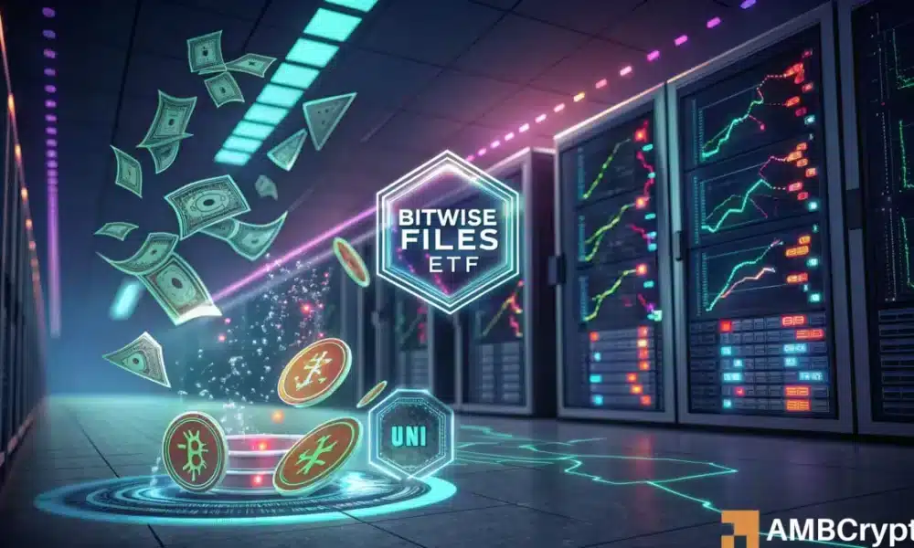 Bitwise files for a Uniswap ETF, but UNI's price tells a different story