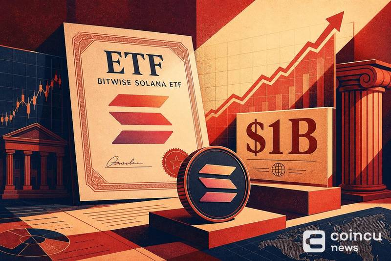 Bitwise Solana ETF First to Hit $1B AUM