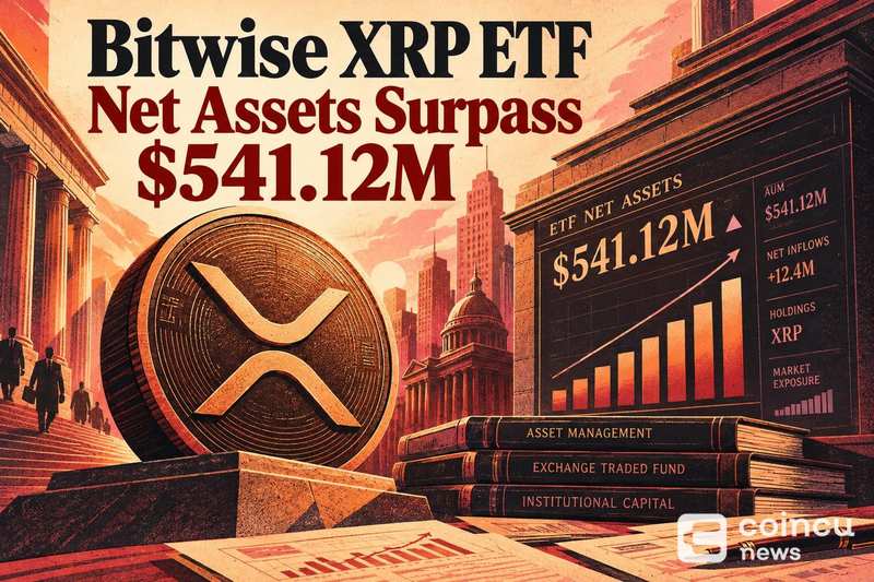 Bitwise XRP ETF Net Assets Surpass $541.12M